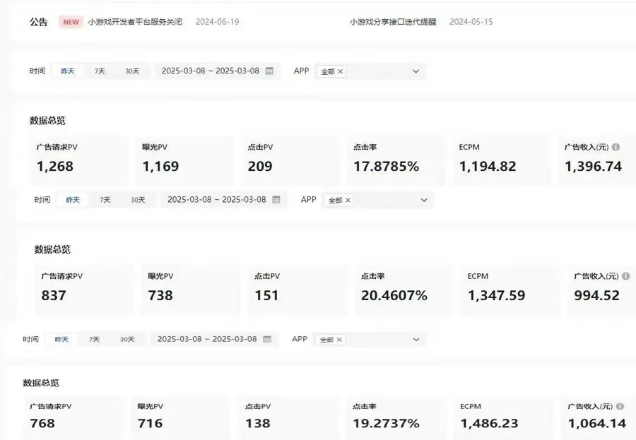 抖音流量主项目，1天收入1396.74，有点门槛但很赚