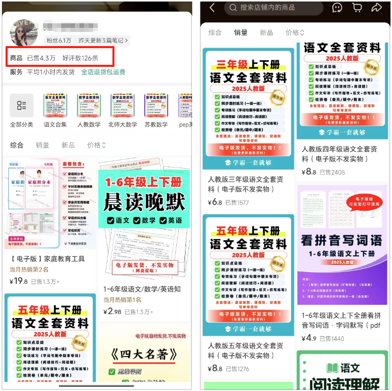 小红书卖教辅资料包，挣了30万